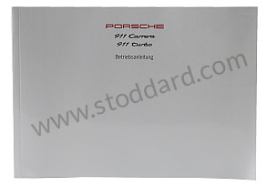 USER AND TECHNICAL MANUAL FOR YOUR VEHICLE IN GERMAN 911 CARRERA 911 TURBO 1998 WRITTEN IN GERMAN (WKD99301098)