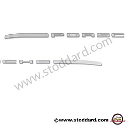 Porsche Decal For Back Trunk Panel. Silver For 924 944 SILVER COLOUR / SILVER COLOUR / REAR (477853635C)