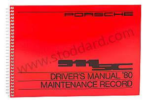 USER AND TECHNICAL MANUAL FOR YOUR VEHICLE IN ENGLISH 911 SC 1980 WRITTEN IN ENGLISH (WKD468620)