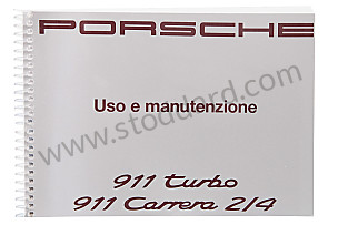 USER AND TECHNICAL MANUAL FOR YOUR VEHICLE IN ITALIAN 911 CARRERA 1992 WRITTEN IN ITALIAN (WKD96404092)