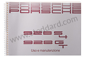 USER AND TECHNICAL MANUAL FOR YOUR VEHICLE IN ITALIAN 928 S4 1990 WRITTEN IN ITALIAN (WKD92804090)