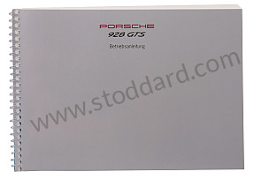 USER AND TECHNICAL MANUAL FOR YOUR VEHICLE IN GERMAN 928 GTS 1993 WRITTEN IN GERMAN (WKD92801093)