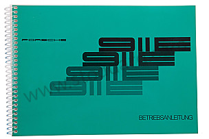 USER AND TECHNICAL MANUAL FOR YOUR VEHICLE IN GERMAN 911 E 1972 WRITTEN IN GERMAN (WKD462910)