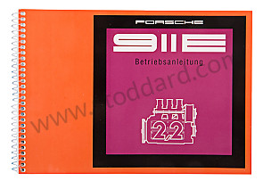 USER AND TECHNICAL MANUAL FOR YOUR VEHICLE IN GERMAN 911 E 1970 WRITTEN IN GERMAN (WKD461810)