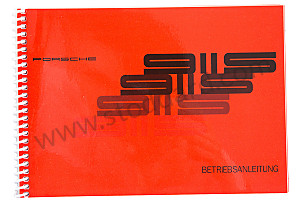 USER AND TECHNICAL MANUAL FOR YOUR VEHICLE IN GERMAN 911S 1972 WRITTEN IN GERMAN (WKD463010)