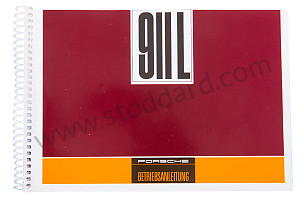 USER AND TECHNICAL MANUAL FOR YOUR VEHICLE IN GERMAN 911 L 1968 WRITTEN IN GERMAN (WKD461110)