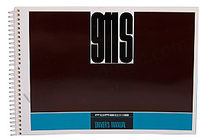 Driver's Owners Manual 1967 911s Porsche Factory Reprint WRITTEN IN ENGLISH (WKD460720)