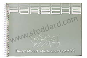 USER AND TECHNICAL MANUAL FOR YOUR VEHICLE IN ENGLISH 924 1984 WRITTEN IN ENGLISH (WKD472120)