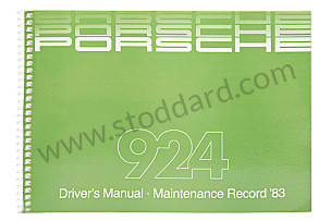 USER AND TECHNICAL MANUAL FOR YOUR VEHICLE IN ENGLISH 924 1983 WRITTEN IN ENGLISH (WKD471520)