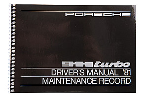 USER AND TECHNICAL MANUAL FOR YOUR VEHICLE IN ENGLISH 911 TURBO  1981 WRITTEN IN ENGLISH (WKD469820)
