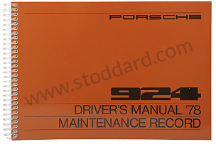 USER AND TECHNICAL MANUAL FOR YOUR VEHICLE IN ENGLISH 924 1978 WRITTEN IN ENGLISH (WKD467920)