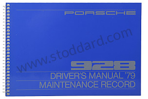USER AND TECHNICAL MANUAL FOR YOUR VEHICLE IN ENGLISH 928 1979 WRITTEN IN ENGLISH (WKD468320)