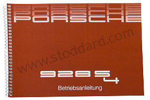 USER AND TECHNICAL MANUAL FOR YOUR VEHICLE IN GERMAN 928 S4 1988 WRITTEN IN GERMAN (WKD92801088)