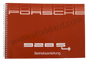 USER AND TECHNICAL MANUAL FOR YOUR VEHICLE IN GERMAN 928 S 1987 WRITTEN IN GERMAN (WKD92801087)