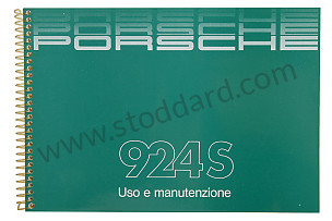USER AND TECHNICAL MANUAL FOR YOUR VEHICLE IN ITALIAN 924 S 1988 WRITTEN IN ITALIAN (WKD92404088)