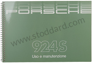USER AND TECHNICAL MANUAL FOR YOUR VEHICLE IN ITALIAN 924 S 1987 WRITTEN IN ITALIAN (WKD92404087)