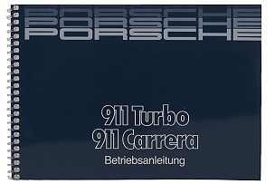 USER AND TECHNICAL MANUAL FOR YOUR VEHICLE IN GERMAN 911 CARRERA 911 TURBO 1986 WRITTEN IN GERMAN (WKD91101086)