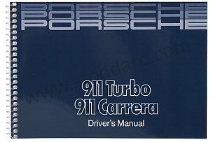 USER AND TECHNICAL MANUAL FOR YOUR VEHICLE IN ENGLISH 911 CARRERA 911 TURBO 1986 WRITTEN IN ENGLISH (WKD91102086)