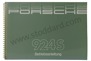 USER AND TECHNICAL MANUAL FOR YOUR VEHICLE IN GERMAN 924 S 1987 WRITTEN IN GERMAN (WKD92401087)