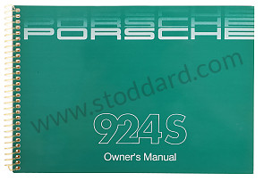 USER AND TECHNICAL MANUAL FOR YOUR VEHICLE IN ENGLISH 924 S 1988 WRITTEN IN ENGLISH (WKD92402188)