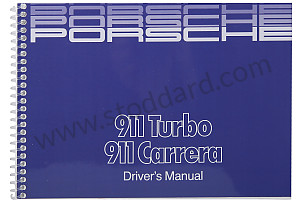 USER AND TECHNICAL MANUAL FOR YOUR VEHICLE IN ENGLISH 911 CARRERA 911 TURBO 1988 WRITTEN IN ENGLISH (WKD91102088)