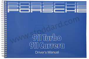 USER AND TECHNICAL MANUAL FOR YOUR VEHICLE IN ENGLISH 911 CARRERA 911 TURBO 1987 WRITTEN IN ENGLISH (WKD91102087)