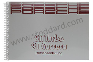 USER AND TECHNICAL MANUAL FOR YOUR VEHICLE IN GERMAN 911 CARRERA 911 TURBO 1989 WRITTEN IN GERMAN (WKD91101089)