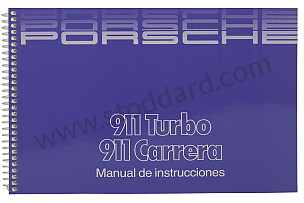USER AND TECHNICAL MANUAL FOR YOUR VEHICLE IN SPANISH 911 CARRERA 911 TURBO 1988 WRITTEN IN SPANISH (WKD91105088)