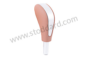 GEARSHIFT KNOB Havana / Havana (PCU) / LEATHER / OPTION: GEAR SELECTOR KNOB + GRIP IN LEATHER GEAR LEVER IN LEATHER / ALUMINIUM (Option code: I6Q2) (95542606900PCU)