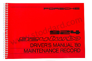 USER AND TECHNICAL MANUAL FOR YOUR VEHICLE IN ENGLISH 924 TURBO 1980 WRITTEN IN ENGLISH (WKD468720)