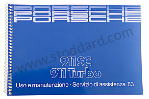 USER AND TECHNICAL MANUAL FOR YOUR VEHICLE IN ITALIAN 911  1983 WRITTEN IN ITALIAN (WKD471740)