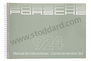 USER AND TECHNICAL MANUAL FOR YOUR VEHICLE IN SPANISH 924 1984 WRITTEN IN SPANISH (WKD472150)