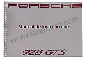 USER AND TECHNICAL MANUAL FOR YOUR VEHICLE IN SPANISH 928 1992 WRITTEN IN SPANISH (WKD92805092)