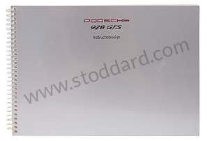 USER AND TECHNICAL MANUAL FOR YOUR VEHICLE IN DUTCH 928 GTS 1993 WRITTEN IN DUTCH (WKD92809193)