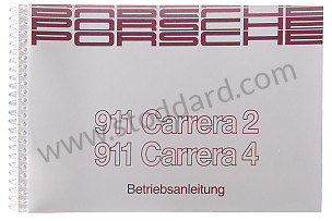 USER AND TECHNICAL MANUAL FOR YOUR VEHICLE IN GERMAN 911 CARRERA 2 / 4 1990 WRITTEN IN GERMAN (WKD96401090)