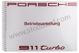 USER AND TECHNICAL MANUAL FOR YOUR VEHICLE IN GERMAN 911 TURBO 1991 WRITTEN IN GERMAN (WKD96451091)