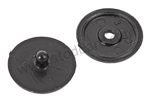 BLACK SEAT BELT BUTTON black / black (HCP) (95580305601HCP)