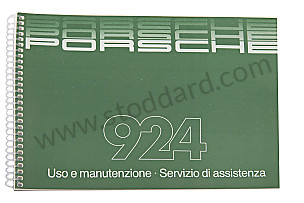 USER AND TECHNICAL MANUAL FOR YOUR VEHICLE IN ITALIAN 924 1985 WRITTEN IN ITALIAN (WKD472940)