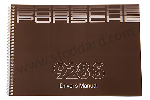 USER AND TECHNICAL MANUAL FOR YOUR VEHICLE IN ENGLISH 928 S 1986 WRITTEN IN ENGLISH (WKD92802086)