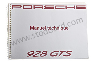 USER AND TECHNICAL MANUAL FOR YOUR VEHICLE IN FRENCH 928 1992 INSCRIPTION IN FRENCH (WKD92803092)