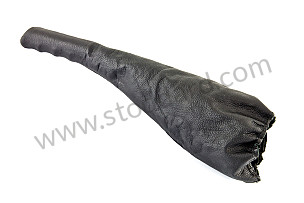 LEATHER TRIM FOR HANDBRAKE LEVER AND HANDLE (FOR ASSEMBLY WITHOUT SIDE LEVER BUT WITH HEATER BOX) BLACK / BLACK (99A000087454)
