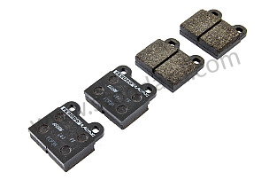 FERODO 2500 SPORTS REAR BRAKE PADS SET OF 4 (99A000087497)