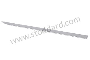 MOULDING satin aluminium / satin aluminium (4W9) / ALUMINIUM / LEFT / OPTION: WITHOUT CHROME PACKAGE (Option code: IQJ0), OPTION: ALUMINIUM PACKAGE (Option code: IQJ2) (955559285024W9)