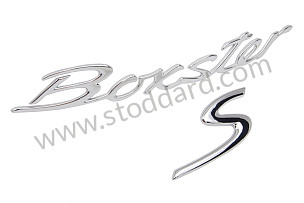 LOGO"BOXSTER S " CHROME / CHROME (98655923702)