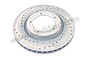 PERFORATED, VENTILATED FRONT BRAKE DISC  (A95135104100RD)