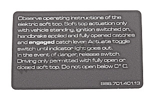 STICKER WRITTEN IN ENGLISH (98670140113)