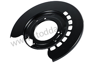 SUPPORTING PLATE REAR LEFT / OPTION: ENGINE WITH INCREASED POWER 368 KW (Option code: IE81), OPTION: TURBO S (Option code: IE8A) (95535280150)