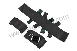 LEATHER COVER KIT FOR 4-SPOKE STEERING WHEEL BLACK / BLACK / 363 MM (99A000098215)