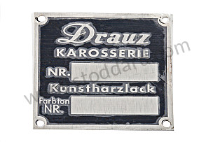 Chassis And Paint Badge For Drauz Built Convertible D And Roadster  (NLA70110400)