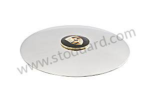 Hubcap With Gold Enameled Trim For Disc Brake 5x130 Steel Wheels 356C, 911 912  (NLA36103100)